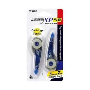 고품질 씨티라인 씨티라인XP 수정테이프 리필 5mmx7M 2개입 개(1개입) (WFKF9SD)