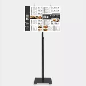 국산 매장 입구 A3 집게 자석 슬림 철제 메뉴판 스탠드 미용실 업소 헬스장 마켓