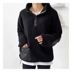 후리스 플리스 뽀글이 점퍼 자켓 집업 여자 양털 털 후드 긴팔티 1018581