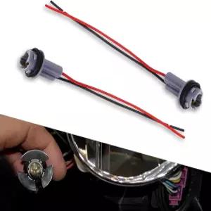 대부분의 자동차 트럭을 위한 폴케이 2 PCS T10 전구 배선 하네스 소켓 T13 T15 브레이크 라이트 턴 시그널