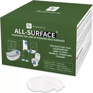 흰색 세라믹 욕조 및 타일 페인트 리파이닝 키트 욕실 벽 바닥 사용하기 쉬운 조리대 싱크대 재포장 물