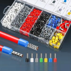 200-2000개 내구성 있는 와이어 커넥터 절연 크림프 터미네이터 콜드 프레스