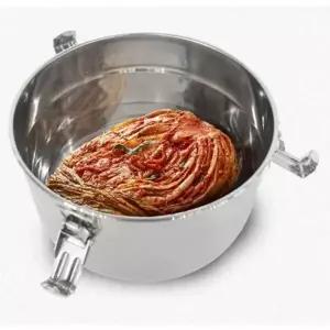 스테인리스 김치 보관 밀폐 용기 냉장고 전용 식품 저장통