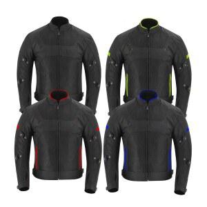 하이브 모토 남성 u2019의 방수 및 통기성 모터사이클 재킷과 CE Armor u2013 바이커용 여름 라이딩 코트.