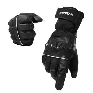 남성용 인바이크 겨울 모터사이클 장갑, TPR 보호 장갑이 결합된 써멀 양가죽 원단, 터치스크린 플리스 장갑