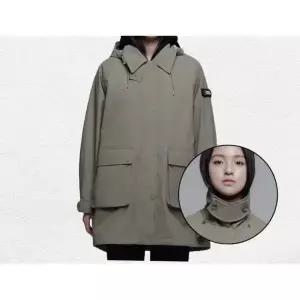 내셔널지오그래픽 N241WJP930 여성 마틴 중 기장 자켓 LICHEN KHAKI 2204826485 1352737