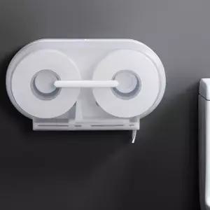 점보롤 투명 티슈 홀더 화장실 대형 업소용 2구