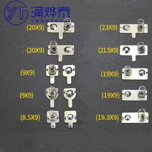 YYT 20피스 AAA 배터리 스프링 접점 9x8/8.5/9/10/19/20MM 박스/미니 소형 장치용 포지티브/네거티브 바이