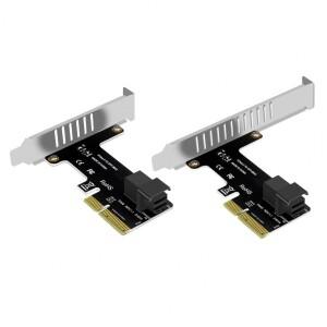 Pcie 확장 카드 U2 Nvme Ssd 라이저 어댑터 범용 솔리드 스테이트 드라이브 용 고속 X4-Sff8643