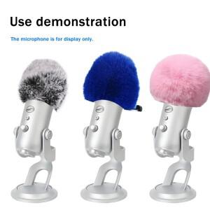 인공 모피 마이크 방풍 커버 인기 있는 필터/소음 감소 블루 예잇 및 기타 콘덴서 적합