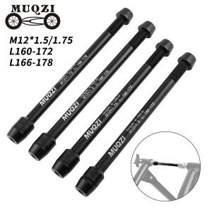 MUQZI 실내 자전거 트레이너 스루 액슬 M12 x 1.5/1.75 스레드 라이딩  샤프트 꼬치 프론트 리어 호환 허브