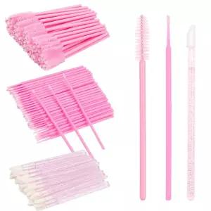 300 PCS 속눈썹 연장 용품 키트 일회용 마이크로 면봉 브러시 눈썹 스풀 립 스틱 마스카라 완드