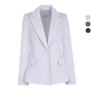 여성 메종 스판 싱글 버튼 겨울 정장 자켓