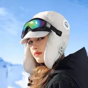 귀달이모자 GOLOV.EJOY 레인보우 고글 레이업캡 패딩 귀달이 모자