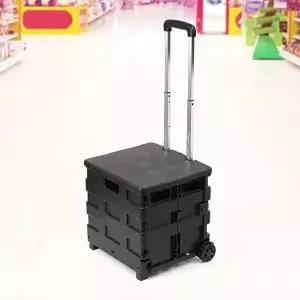 가정용카트 쇼핑카트 42L 블랙 바구니카트 클라우드