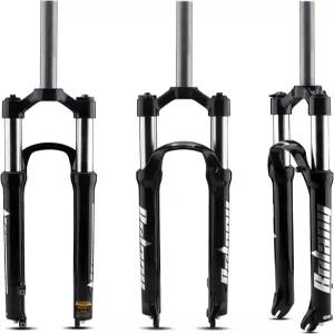볼라니 26/27.5/29인치 MTB 서스펜션 포크 알루미늄 합금 산악 자전거 프론트 포크(직선 조향기 수동 잠금