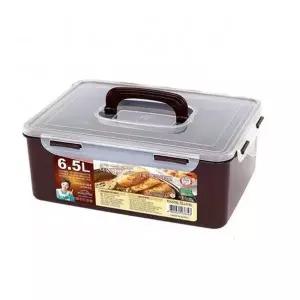 [콩심팥심]쿨맥스 김치통 밀폐용기 반찬통 사각 6.5L