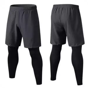 남성 워터파크바지 일체형 운동바지 반바지 레깅스