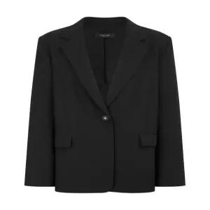 질스튜어트 뉴욕 여성 25SS 블랙 절개장식 자켓 WJJA5B600BK