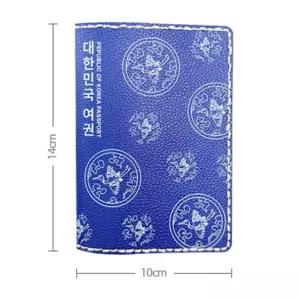 문화센터 복지관 바느질 공예 전통무늬 가죽 여권지갑 만들기 셀프 취미키트 diy 공방