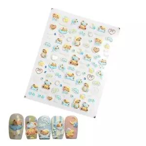 네일아트 아기자기 귀여운 곰돌이 네일 엠보스티커 WFGVTEH
