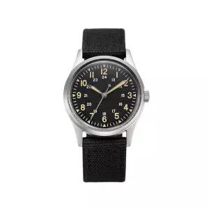 PRAESIDUS | 정글 필드 - 남성용 시계, 손목 시계 필드, 밀리터리 케이스 34mm, 미국에서 조립 클래식 선물