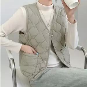 [라일리여성의류] Rly 패딩조끼 양모패딩조끼 양모조끼 조끼 이너웨어 유