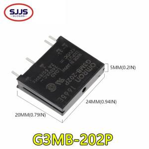 (5-1PCS)5V 12V 24V DC-AC 솔리드 스테이트 릴레이 모듈 G3M 호환B-202P PCB SIP SSR AC 2A 스너버 회로 저