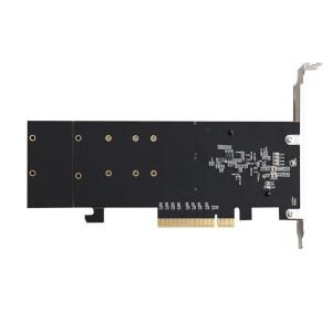 TXB122 PCIe 3.1 x8 ASM2812 듀얼 M.2 SSD 어댑터 확장 카드 M-key to Pci-e 컨버터 (NVME 2230-22110