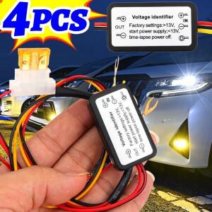 DRL 컨트롤러 자동 켜짐 꺼짐 릴레이 하네스 12V 5A 주간 주행등 스위치 디머 방수 안전  설치
