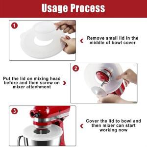 호환 Kitchenaid 4.5-5 쿼트 헤드 스탠드 믹서  반죽 발효 그릇 커버용 보울