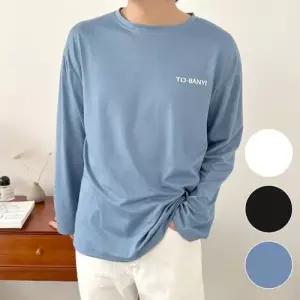 남성 롱슬리브티 라운드 레이어드 긴팔 이너 티셔츠 WEE8EC8