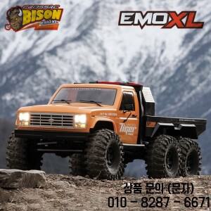 신형 RC 자동차 1/8 6x6 CROSSRC EMO XL 빅 바이슨 클라이밍 오프로드 차량 전기 트레일러 모델 크리스마스