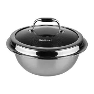 쿡셀 블랙큐브 IH 가마솥 22cm (+유리뚜껑) 올스텐 인덕션 냄비