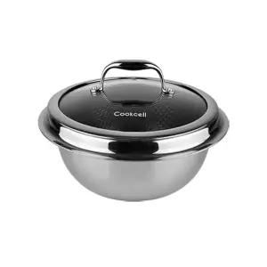 쿡셀 블랙큐브 세라믹 IH 가마솥 22cm+유리뚜껑 22cm 인덕션가능 냄비