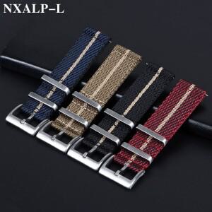 호환 오메가 팔찌 퀵 릴리스 유니버설 스포츠 캔버스 스마트 워치 밴드 20mm 대한 세이코에 남성용 군용 나