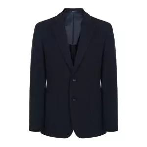 [바쏘옴므]울 블렌디드 투톤 솔리드 저지 자켓(BSY1JS43A)