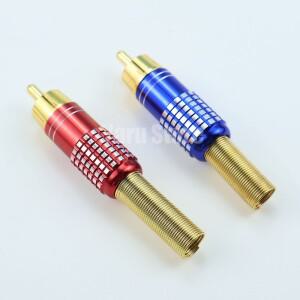 270RCA 금도금 RCA 수컷 플러그 커넥터 납땜 AV 오디오 비디오 케이블 어댑터 IP 카메라 CCTV