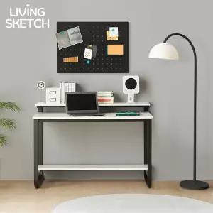 [리빙스케치] 국내제작 캠브리지 900X700 낮은 선반형 1단 B타입 책상[착불]E0등급 컴퓨터 학생용