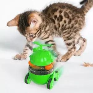 반려묘 터치볼 자동회전 간식토이 오뚝이 장난감