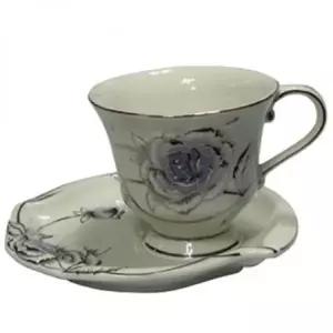 플래티넘 도자기 커피잔 홈카페 찻잔