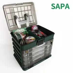 멀티칸 태클 수납함 2단 파티션 낚시용 소품 정리함