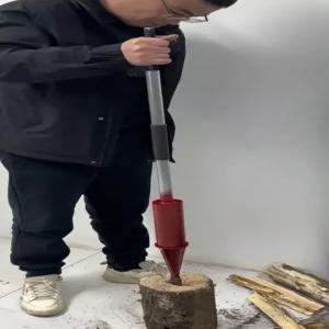 장작패기 숯불재료 나무패기 밀도질 긁는 고탄소강끌 장비 지름 제거용 도구 손잡이 길이