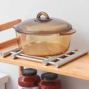 스텐레스 식기건조대 접이식 주방 냄비 받침대 다용도 건조 선반