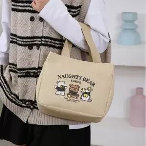 지앤지귀여움 폭발 곰세마리 보조가방 소풍가방 냉장고 가방 캐릭터 보냉백   보냉백  도시락가방  휴대