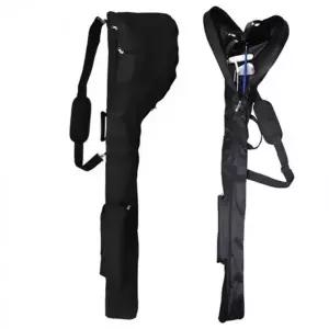 (색상 블랙)휴대용 골프클럽가방 접이식 골프백 하프백 연습용 용품 캐리어 여성 백 수납용 쿨럽 가방 접이