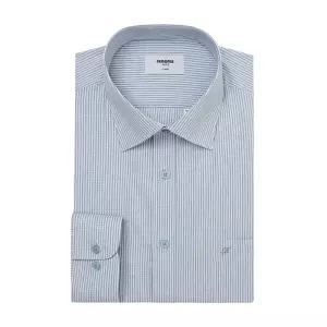 [롯데백화점]레노마 카치온 스판 슬럽 투톤스트라이프 긴소매 일반핏셔츠 RPSSG0050WH