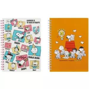 피너츠 스누피 캐릭터 A5 링 노트 셀리브레이션