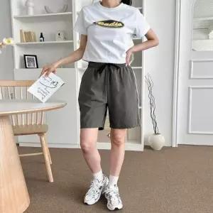 여자 2선 아이스 반바지 5부 숏팬츠 쿨 냉감 여름팬츠 WEF1063