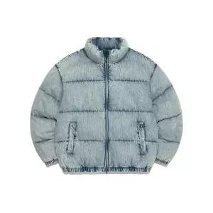 브랜드정품 리 LEE 워싱 데님 패딩 자켓 인디고 미듐 256448